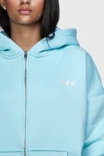 45keys Basic Zipper Hoodie Turquoise (12)