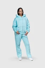45keys Basic Zipper Hoodie Turquoise (14)