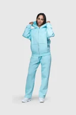 45keys Basic Zipper Hoodie Turquoise (16)