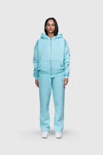 45keys Basic Zipper Hoodie Turquoise (17)