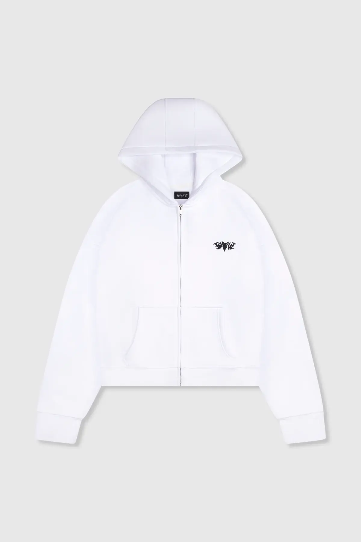 45keys Basic Zipper Hoodie White (1) 45keys Basic Zipper Hoodie White (1)