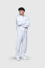 45keys Basic Zipper Hoodie White (7)