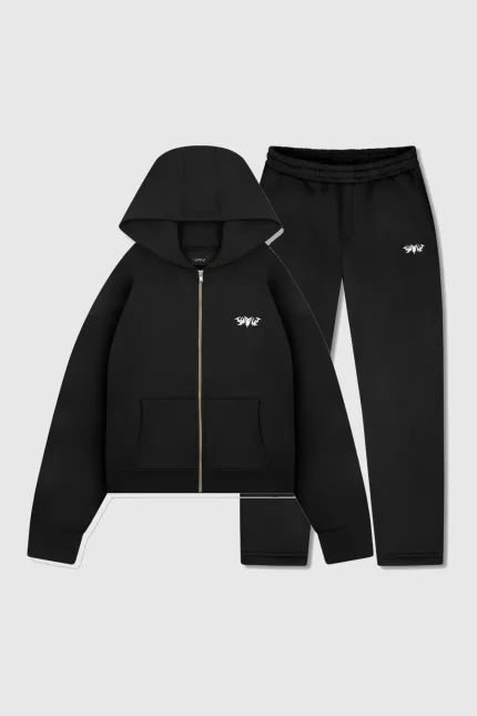 45kkeys Basic Zip Tracksuit Black (10)