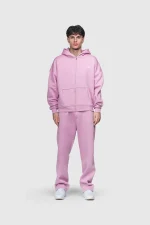 45kkeys Basic Zip Tracksuit Pink (5)