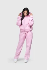 45kkeys Basic Zip Tracksuit Pink (7)